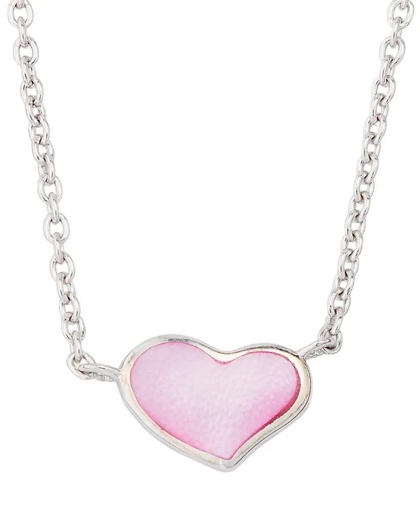 Jan Leslie Mother-of-Pearl Single Heart Necklace