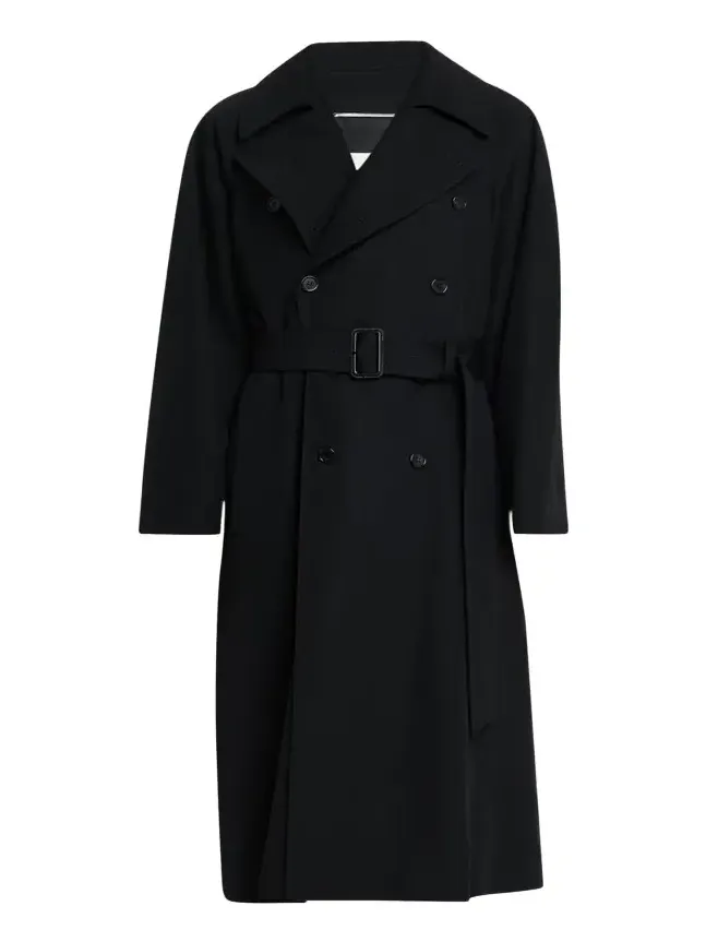 Men's Grain de Poudre Belted Trench Coat Men's Grain de Poudre Belted Trench Coat