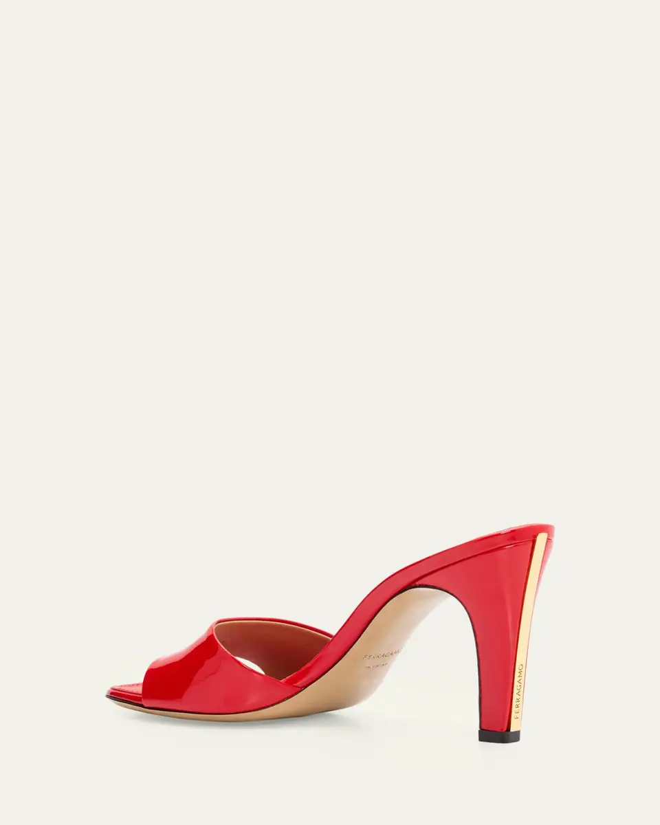Ferragamo 95mm Tatiana Leather Mules | Thumbnail 2 Ferragamo 95mm Tatiana Leather Mules | Thumbnail 2