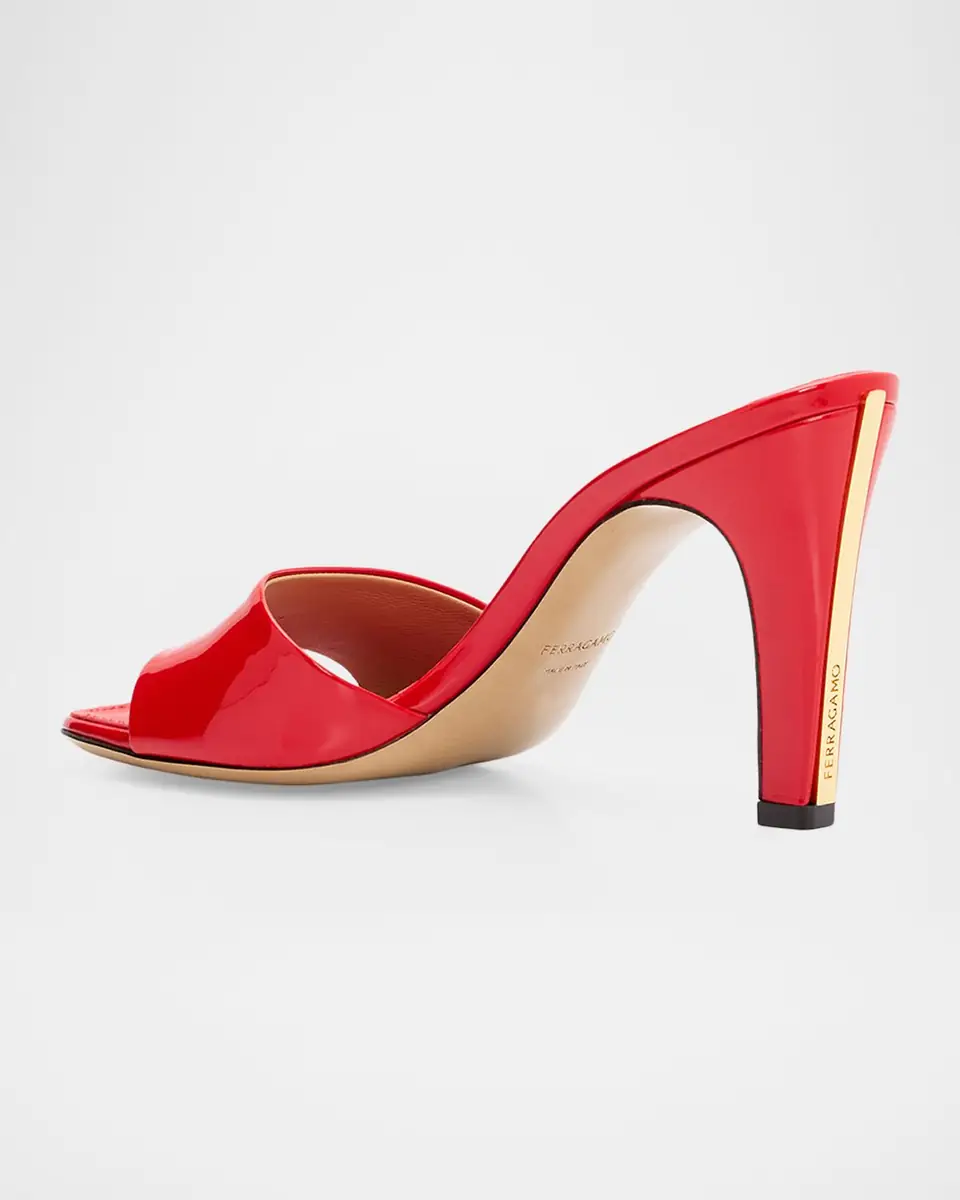 Ferragamo 95mm Tatiana Leather Mules | Thumbnail 4 Ferragamo 95mm Tatiana Leather Mules | Thumbnail 4