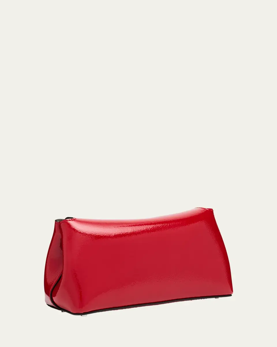 Toteme Mini T-Lock Naplack Leather Clutch | Thumbnail 3 Toteme Mini T-Lock Naplack Leather Clutch | Thumbnail 3