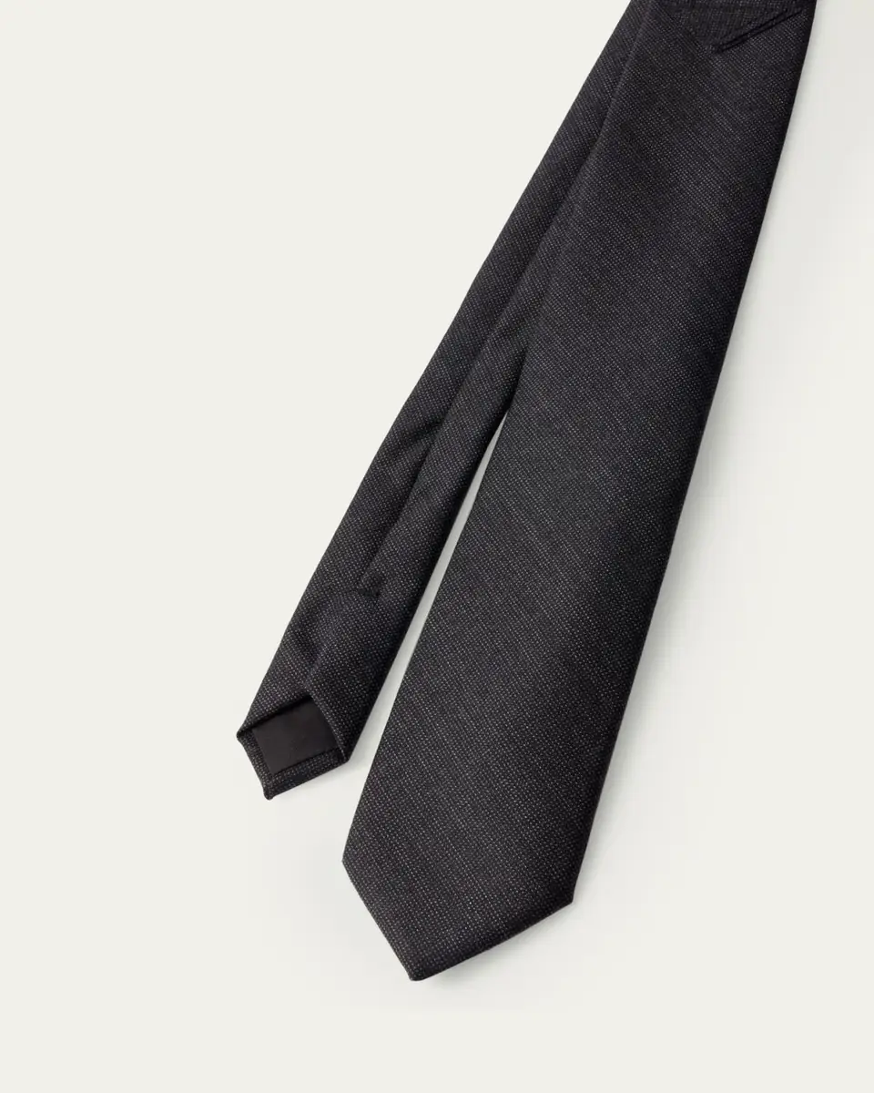 Prada Men's Wool Tonal Triangle Tie | Thumbnail 2
