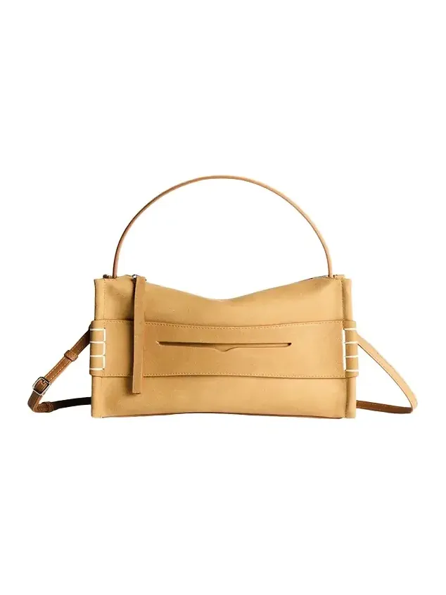 JW Anderson Loafer Suede Penny Keeper Crossbody Bag