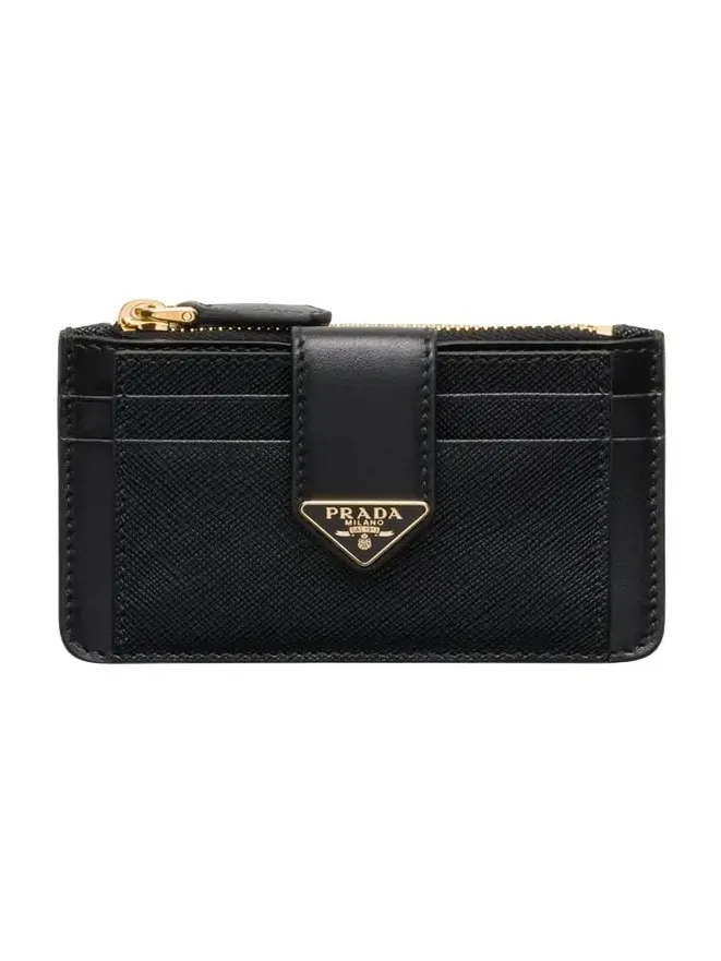 Saffiano & Smooth Leather Card Holder Saffiano & Smooth Leather Card Holder