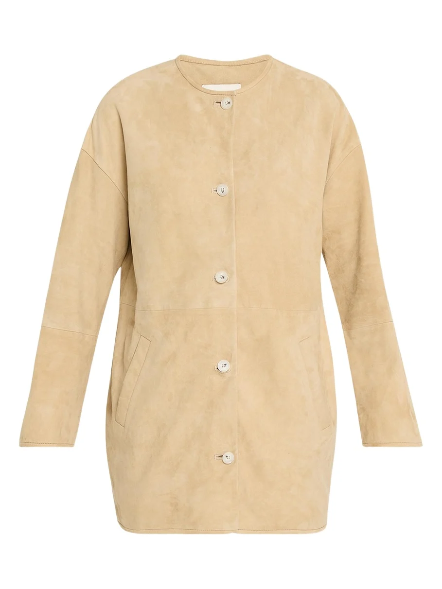 Waren Suede Collarless Jacket