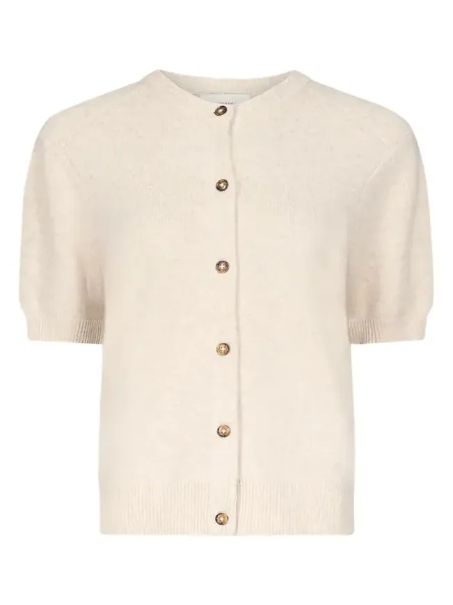 Jodi Short-Sleeve Cashmere Cardigan Jodi Short-Sleeve Cashmere Cardigan