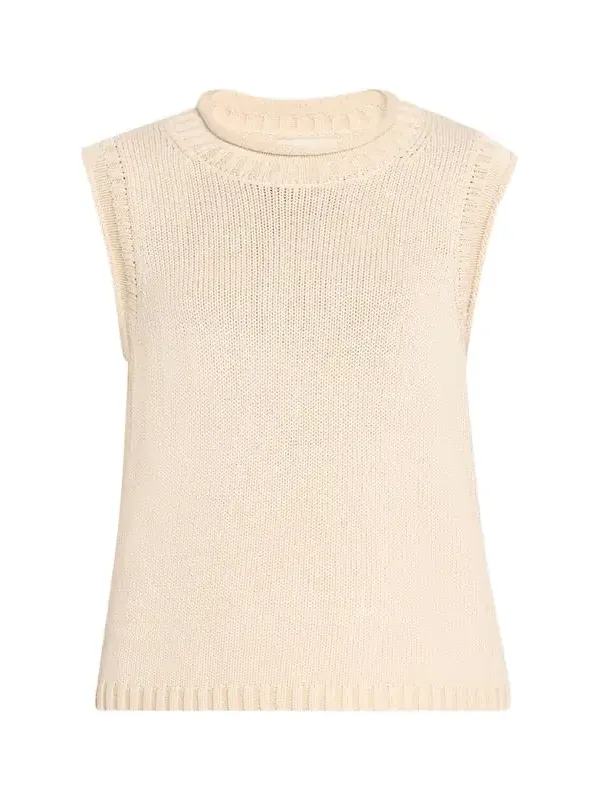 Loulou de Saison Effy Roll-Neck Boxy Sweater Vest