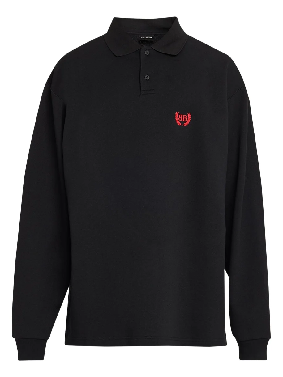 Men's BB-Laurel Oversized Fleece Polo Shirt Men's BB-Laurel Oversized Fleece Polo Shirt