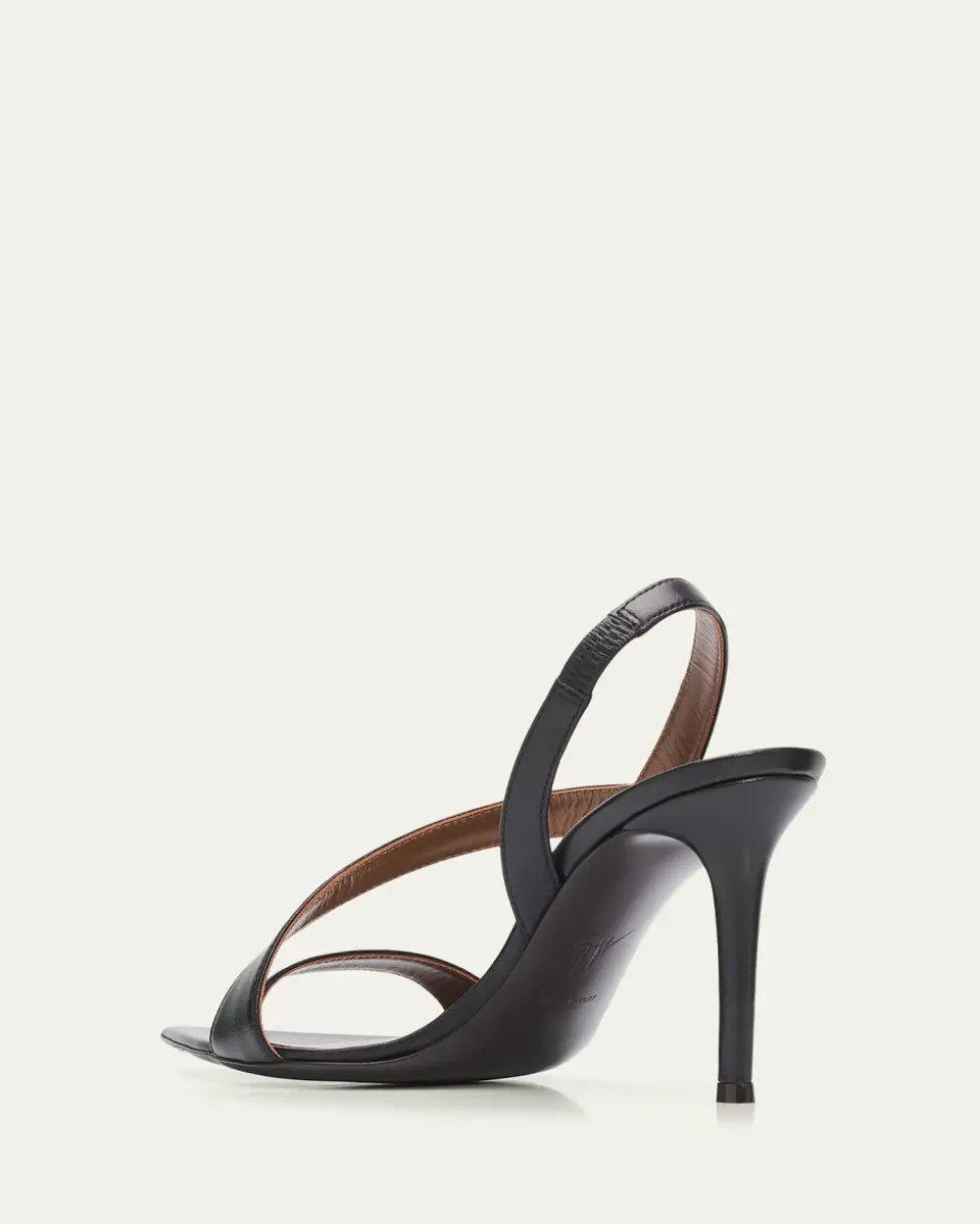 Giuseppe Zanotti 90mm Leather Pointed-Toe Sandals | Thumbnail 2 Giuseppe Zanotti 90mm Leather Pointed-Toe Sandals | Thumbnail 2