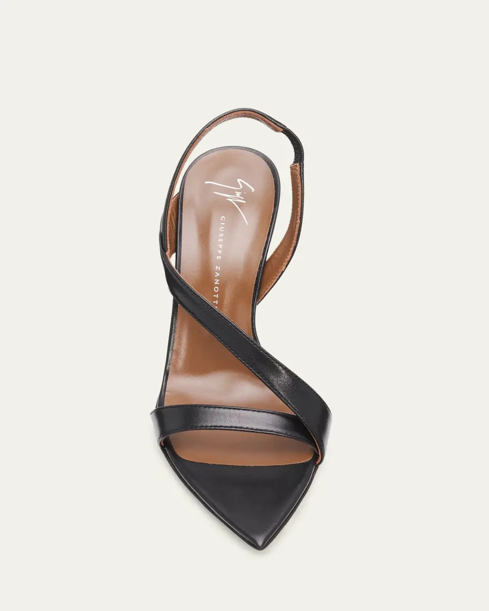 Giuseppe Zanotti 90mm Leather Pointed-Toe Sandals | Thumbnail 3 Giuseppe Zanotti 90mm Leather Pointed-Toe Sandals | Thumbnail 3