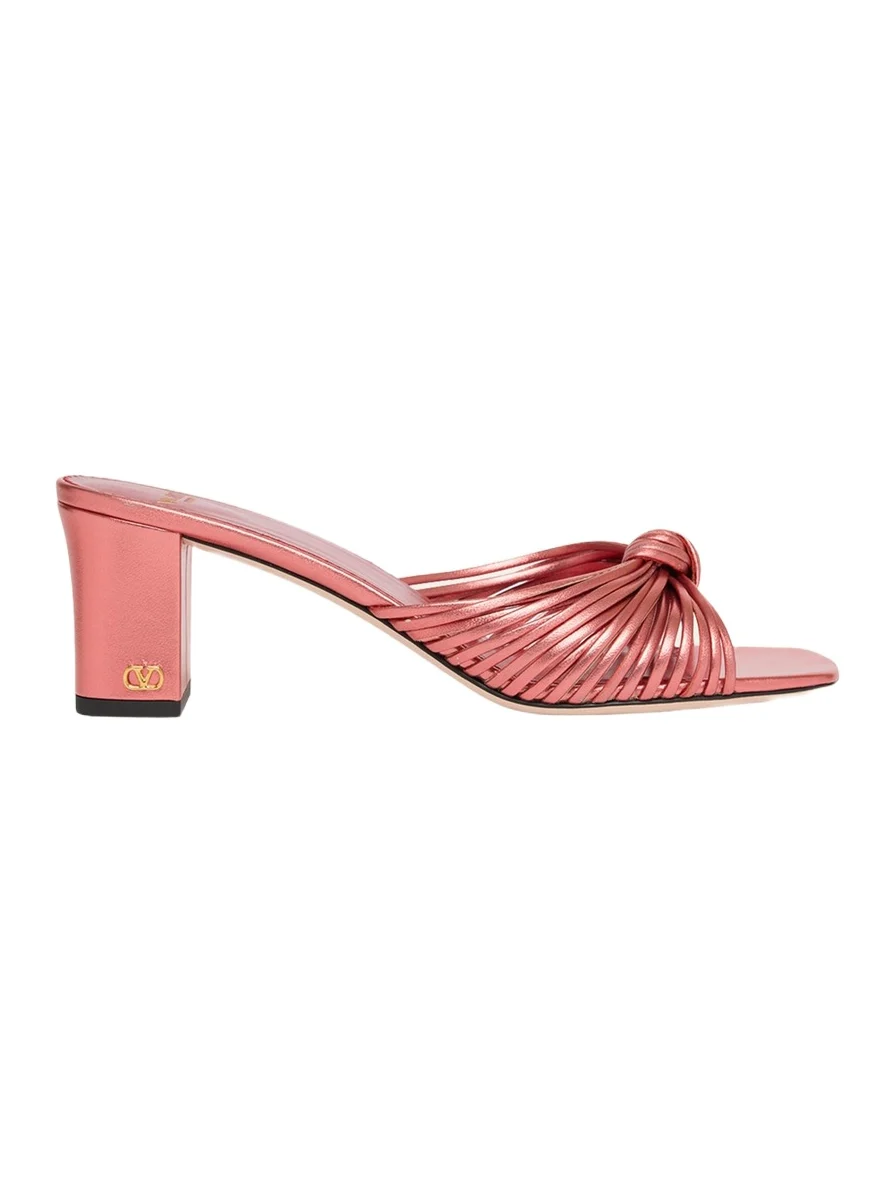 60mm Metallic Nappa Leather Mule Sandals 60mm Metallic Nappa Leather Mule Sandals