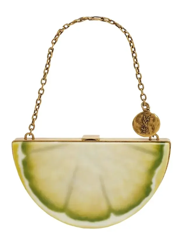 Mini Lemon Wedge Resin Clutch Bag Mini Lemon Wedge Resin Clutch Bag