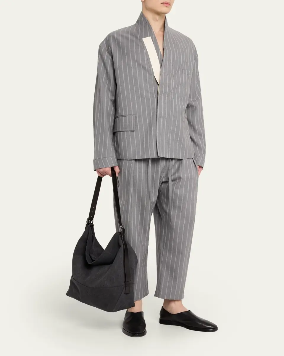LEMAIRE Men's Belted Canvas Tote Bag | Thumbnail 5