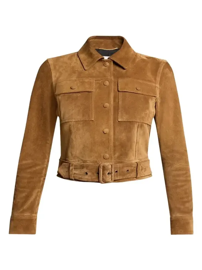 Belted Suede Jacket Belted Suede Jacket