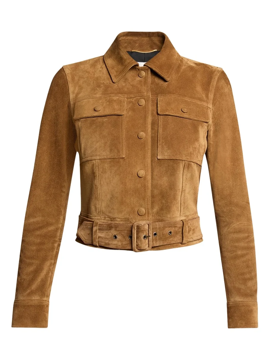 Belted Suede Jacket