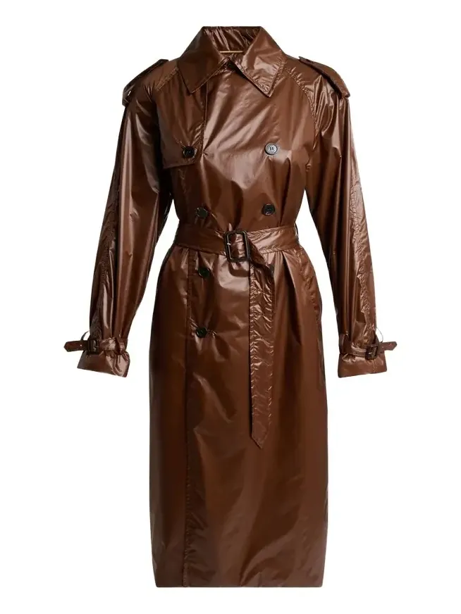 Weather-Repellant Double-Breasted Trench Coat Weather-Repellant Double-Breasted Trench Coat