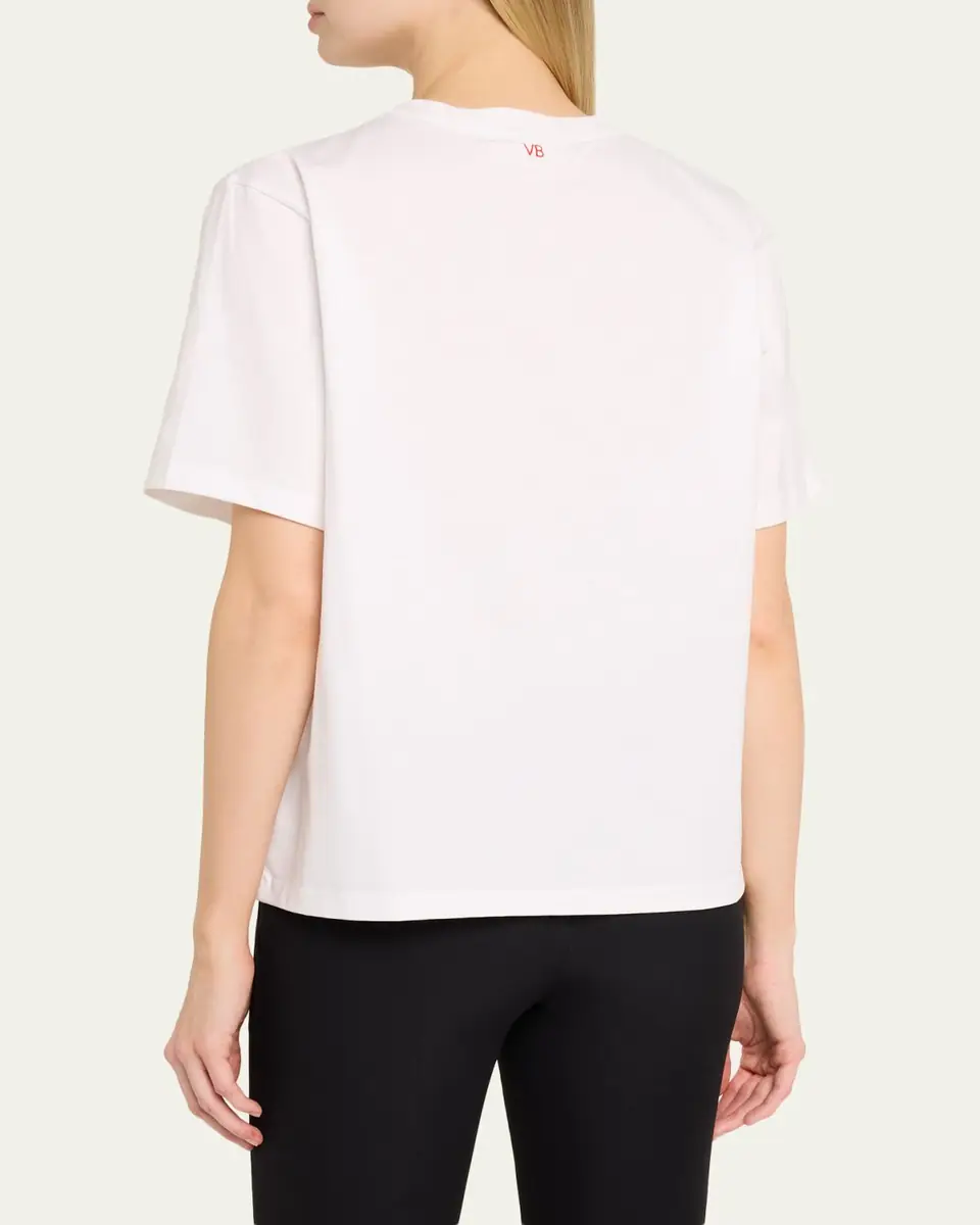 Victoria Beckham It's Fine Slogan Short-Sleeve T-Shirt | Thumbnail 3 Victoria Beckham It's Fine Slogan Short-Sleeve T-Shirt | Thumbnail 3