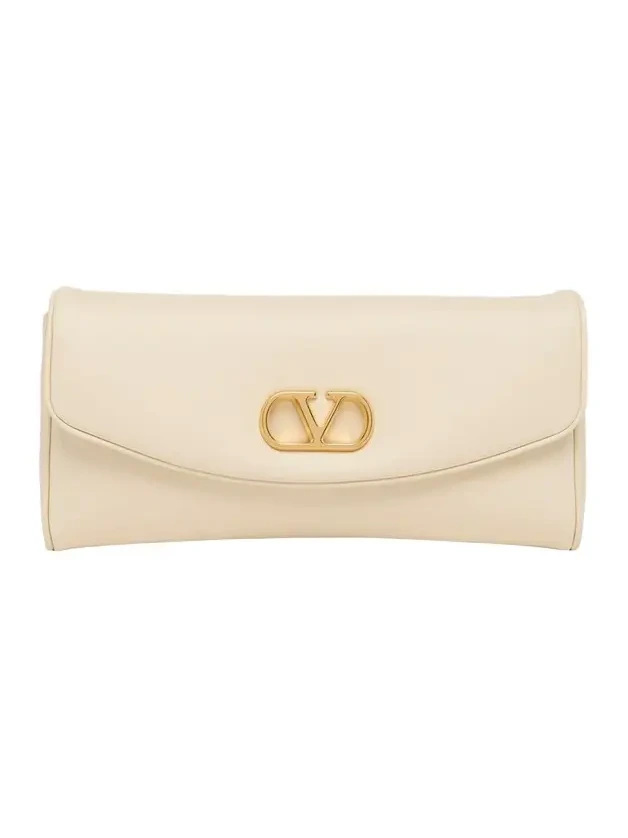 Small VLogo Leather Shoulder Bag