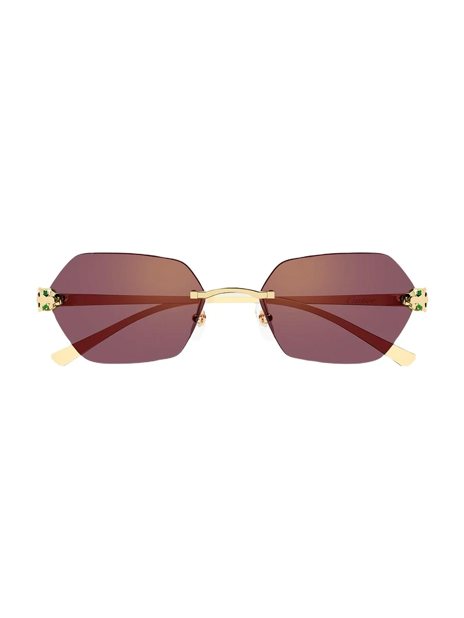 Cartier Panthère de 55mm Geometric Sunglasses