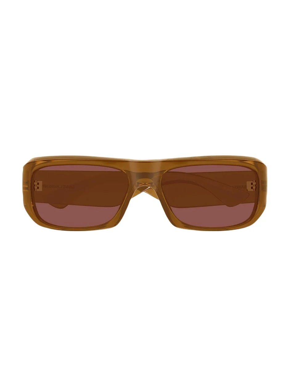 Saint Laurent Men's SL 869 Rectangle Acetate and Bio-Nylon Sunglasses