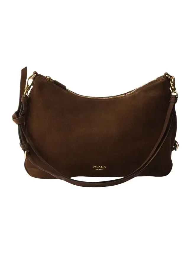 Fold Large Suede Shoulder Bag Fold Large Suede Shoulder Bag