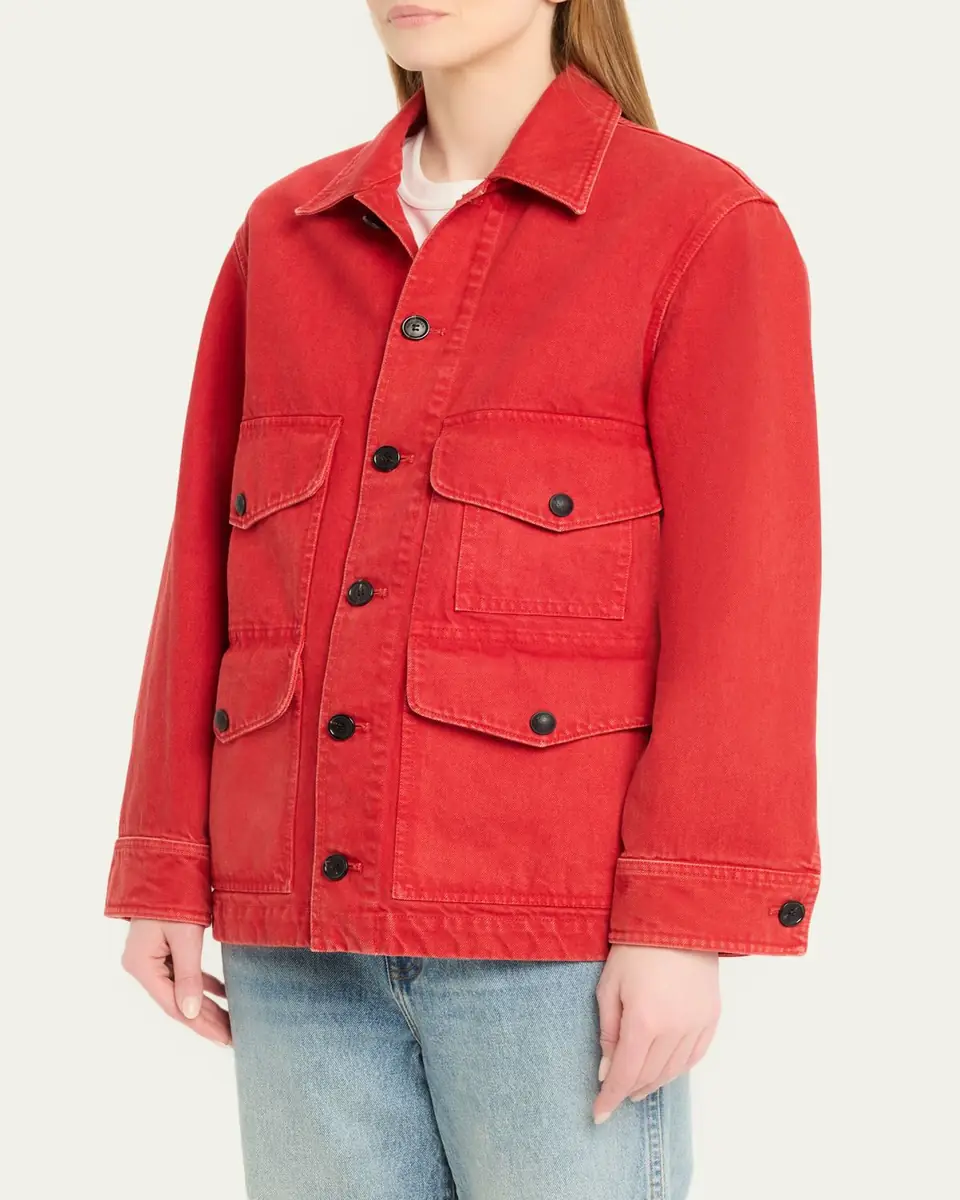Nili Lotan Leroy Cotton Twill Utility Jacket | Thumbnail 4 Nili Lotan Leroy Cotton Twill Utility Jacket | Thumbnail 4