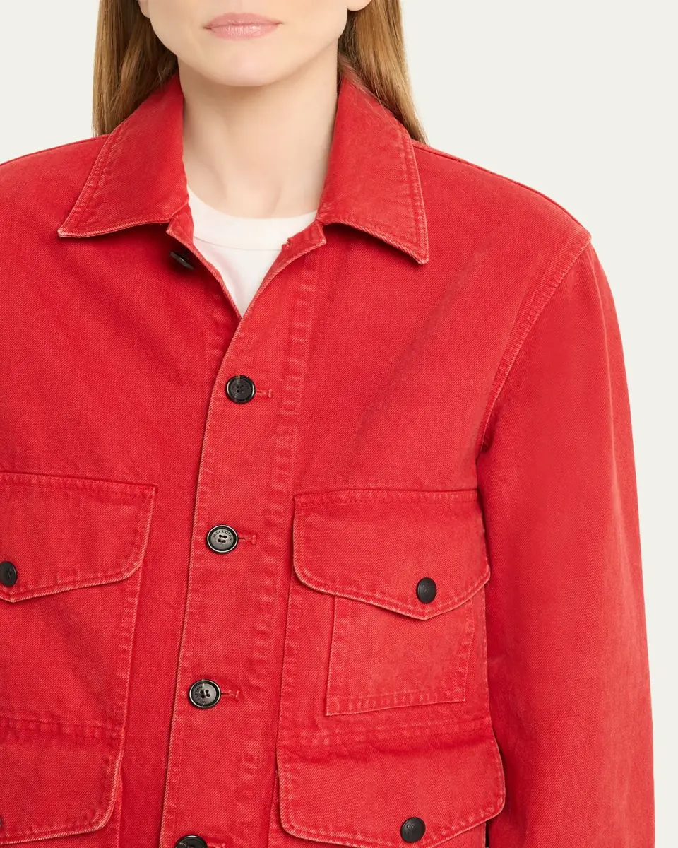 Nili Lotan Leroy Cotton Twill Utility Jacket | Thumbnail 5 Nili Lotan Leroy Cotton Twill Utility Jacket | Thumbnail 5