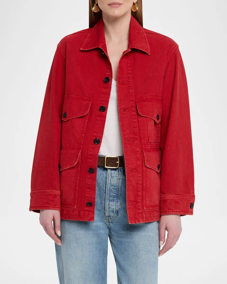 Nili Lotan Leroy Cotton Twill Utility Jacket | Thumbnail 8 Nili Lotan Leroy Cotton Twill Utility Jacket | Thumbnail 8