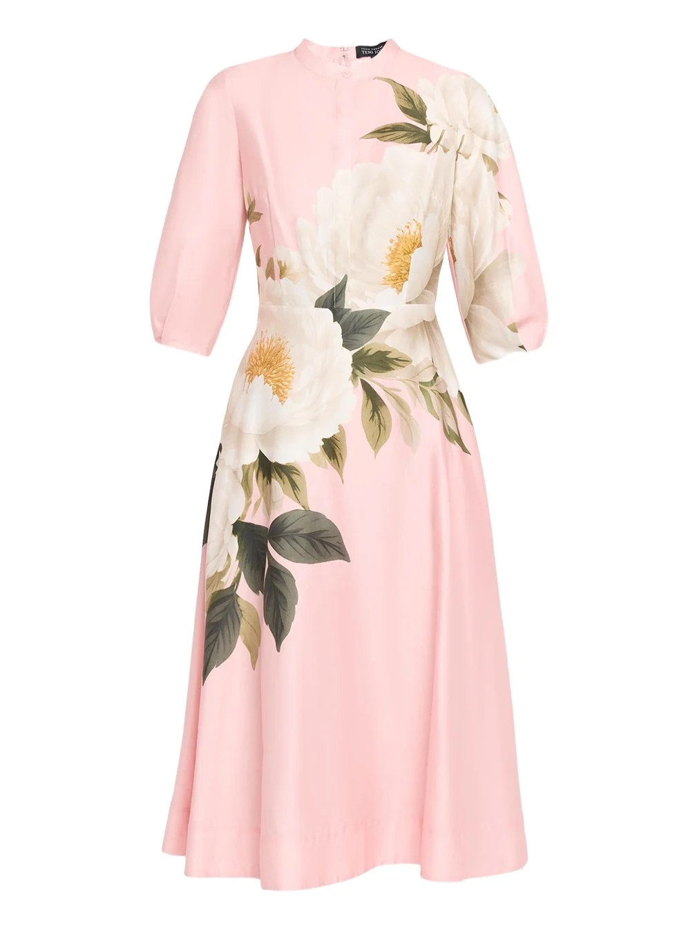 Floral-Print Cotton Midi Shirtdress