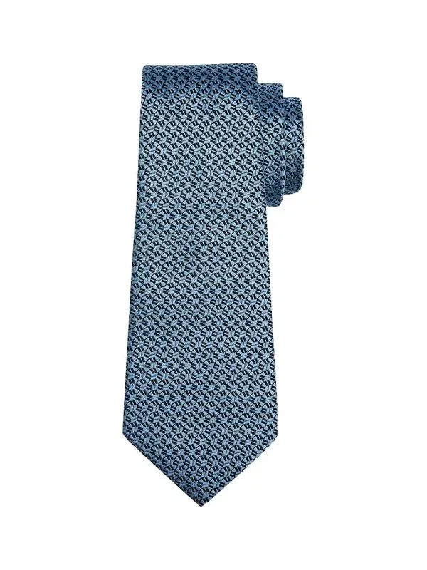 Men's Geometric Silk Jacquard Tie Men's Geometric Silk Jacquard Tie