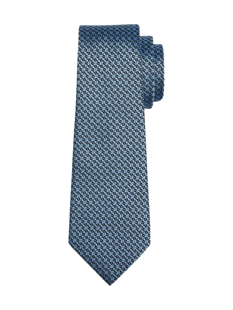 Men's Geometric Silk Jacquard Tie