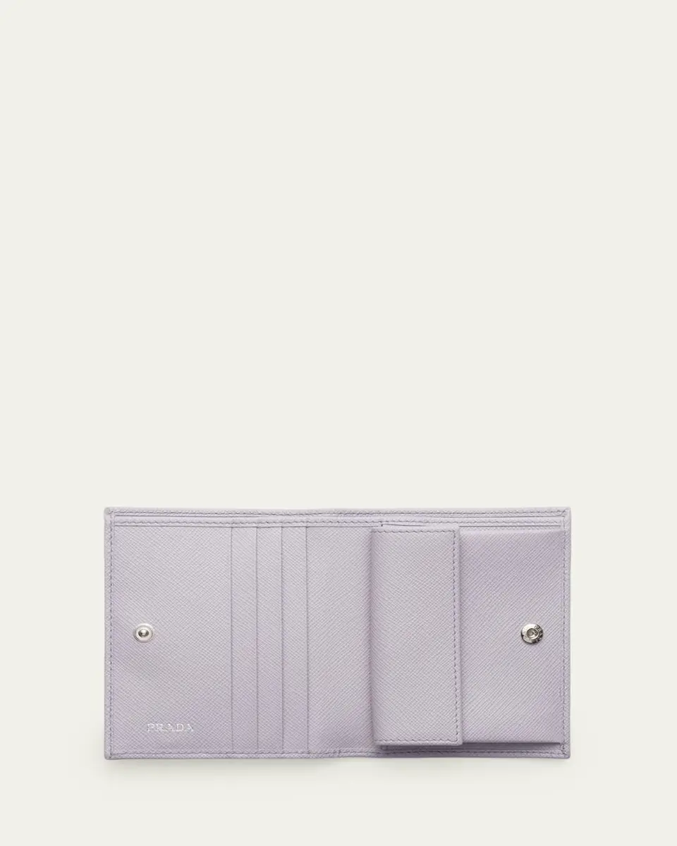Prada Small Saffiano Leather Bifold Wallet | Thumbnail 2 Prada Small Saffiano Leather Bifold Wallet | Thumbnail 2