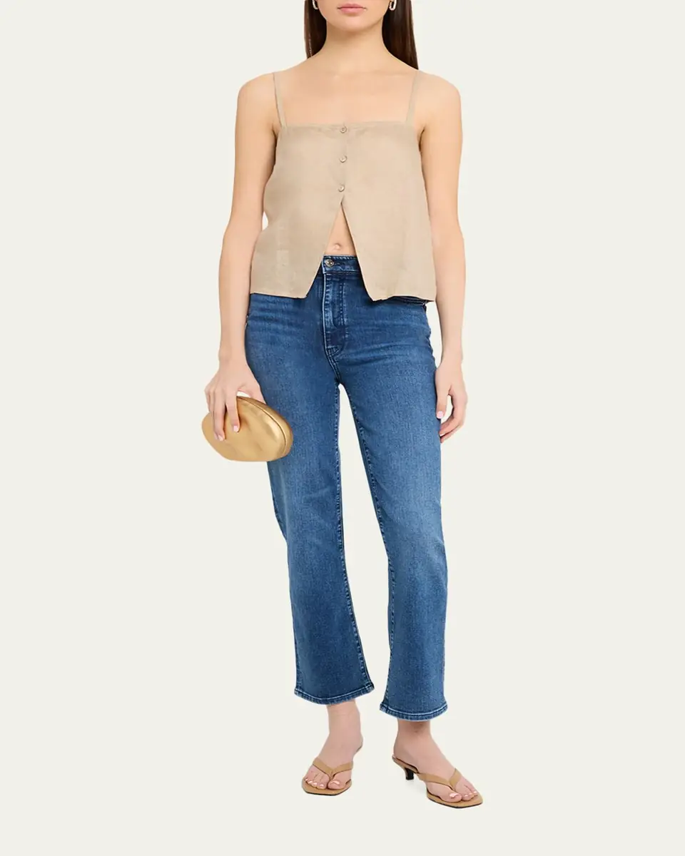 Frame The Linen Button Top | Thumbnail 2