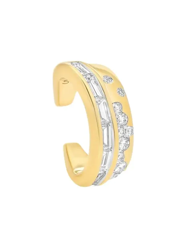 Papua Gold & Diamond 2-Row Ear Cuff Papua Gold & Diamond 2-Row Ear Cuff