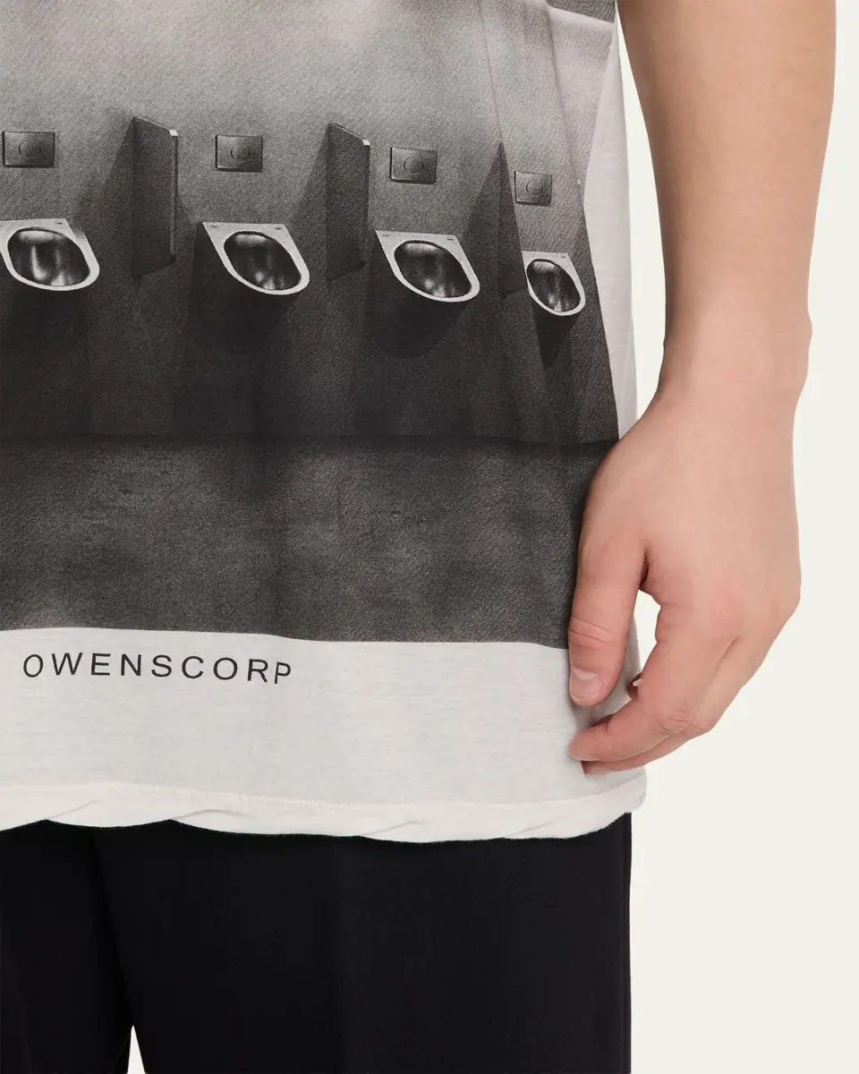 Rick Owens Men's Urinal-Print Sleeveless Tank Top | Thumbnail 5 Rick Owens Men's Urinal-Print Sleeveless Tank Top | Thumbnail 5