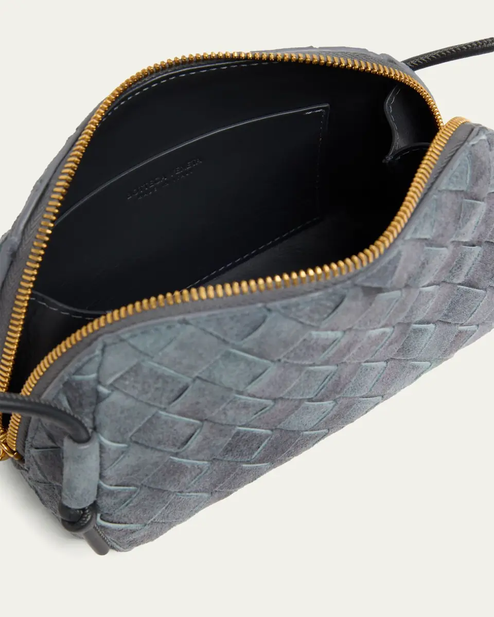 Bottega Veneta Suede Concert Pouch Crossbody Bag | Thumbnail 4 Bottega Veneta Suede Concert Pouch Crossbody Bag | Thumbnail 4