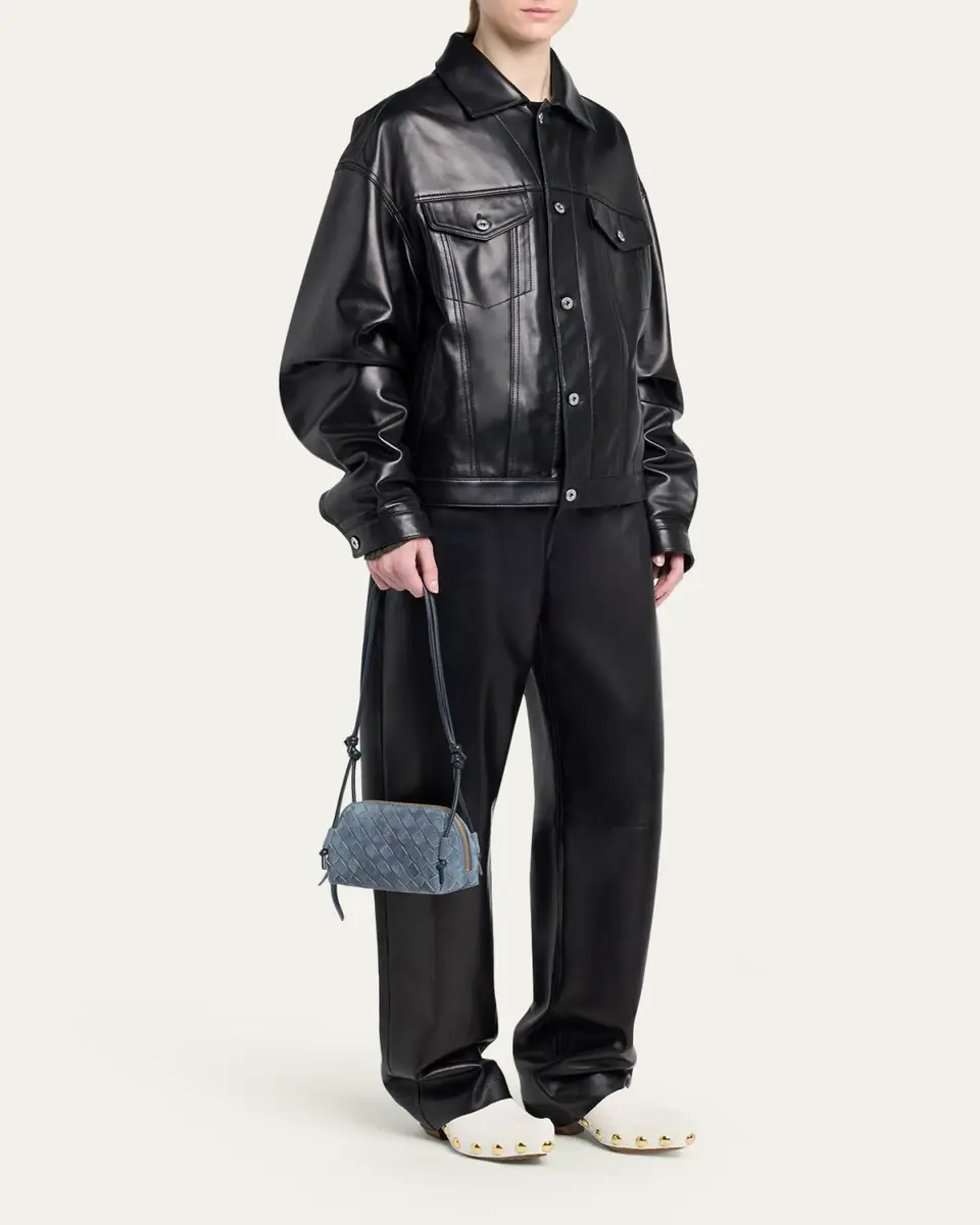 Bottega Veneta Suede Concert Pouch Crossbody Bag | Thumbnail 5 Bottega Veneta Suede Concert Pouch Crossbody Bag | Thumbnail 5