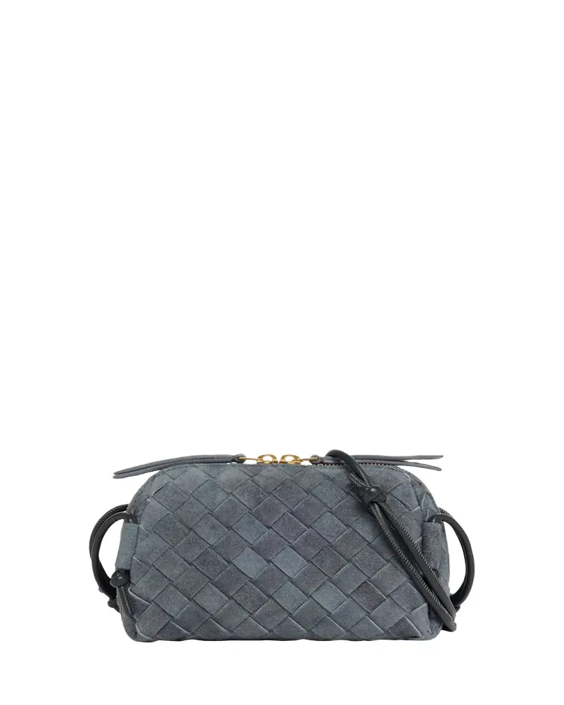 Bottega Veneta Suede Concert Pouch Crossbody Bag