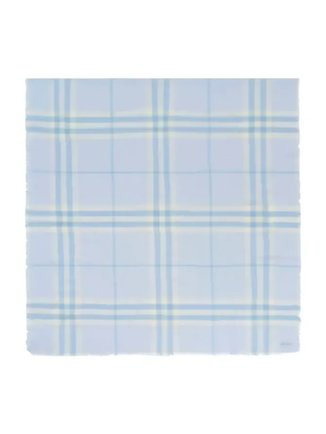 Wide Check Wool Scarf Wide Check Wool Scarf