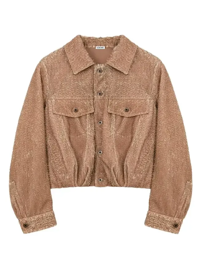 Fringed Leather Balloon Jacket Fringed Leather Balloon Jacket