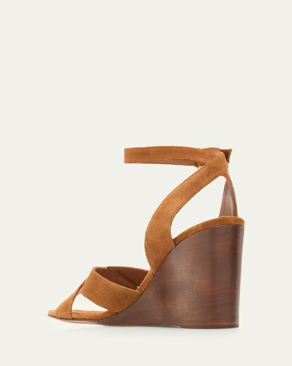 Gianvito Rossi 85mm Suede Ankle-Strap Sandals | Thumbnail 2