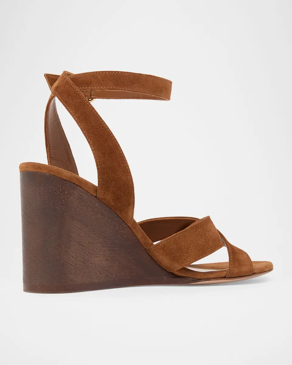 Gianvito Rossi 85mm Suede Ankle-Strap Sandals | Thumbnail 4