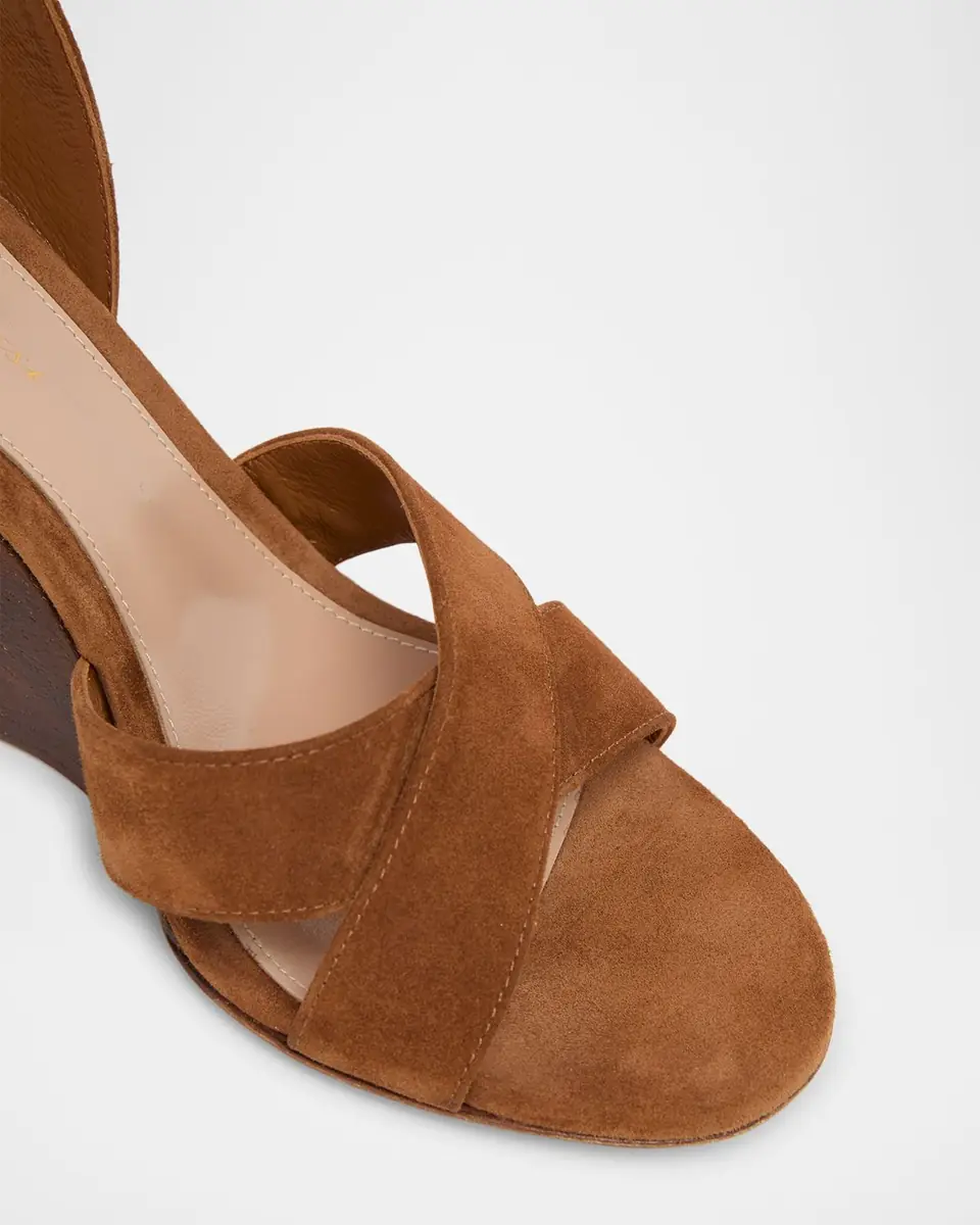 Gianvito Rossi 85mm Suede Ankle-Strap Sandals | Thumbnail 5