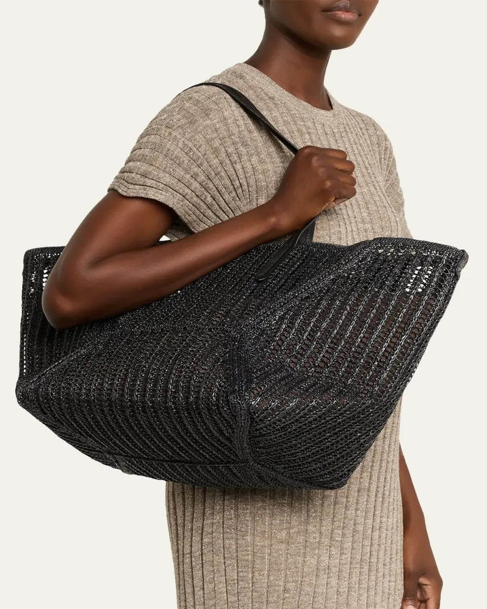 Brunello Cucinelli BC Duo Techno Raffia Tote Bag | Thumbnail 2 Brunello Cucinelli BC Duo Techno Raffia Tote Bag | Thumbnail 2