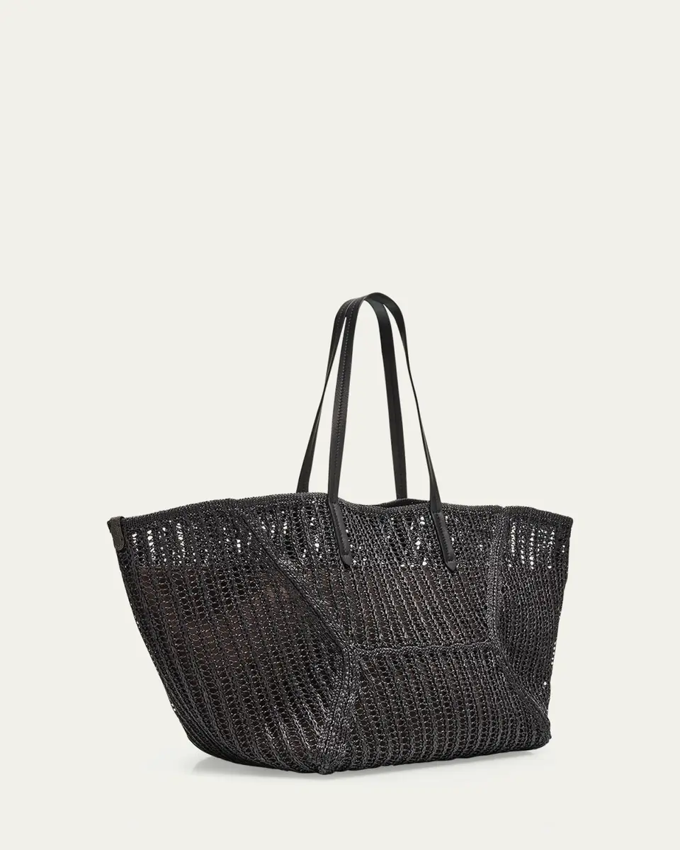 Brunello Cucinelli BC Duo Techno Raffia Tote Bag | Thumbnail 3 Brunello Cucinelli BC Duo Techno Raffia Tote Bag | Thumbnail 3