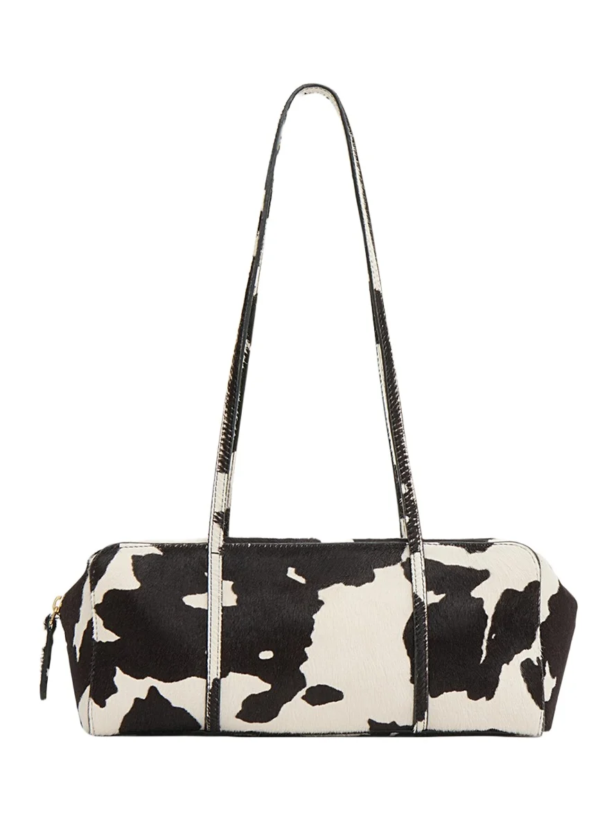 MANSUR GAVRIEL Filo Cow-Print Calf Hair Shoulder Bag