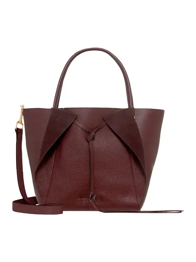 Marija Small Wing Fold Leather Tote Bag Marija Small Wing Fold Leather Tote Bag