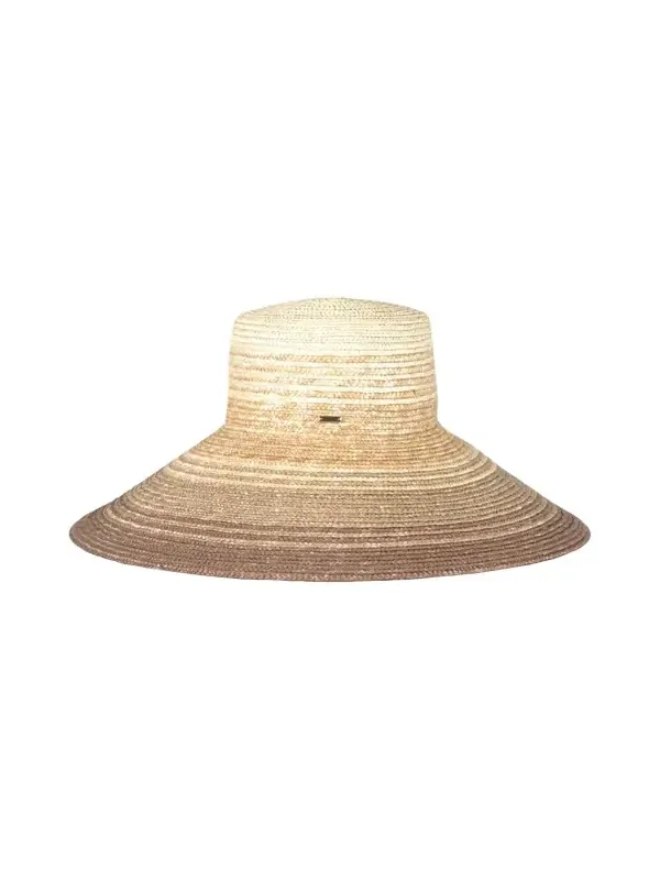 Mirabel Wide-Brim Straw Sun Hat