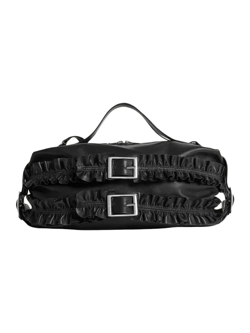 Biker Frill Belt Leather Shoulder Bag Biker Frill Belt Leather Shoulder Bag