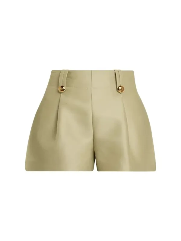 Zimmermann Luna Wool Silk Tailored Shorts